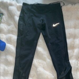Nike Black Leggings with White Logo